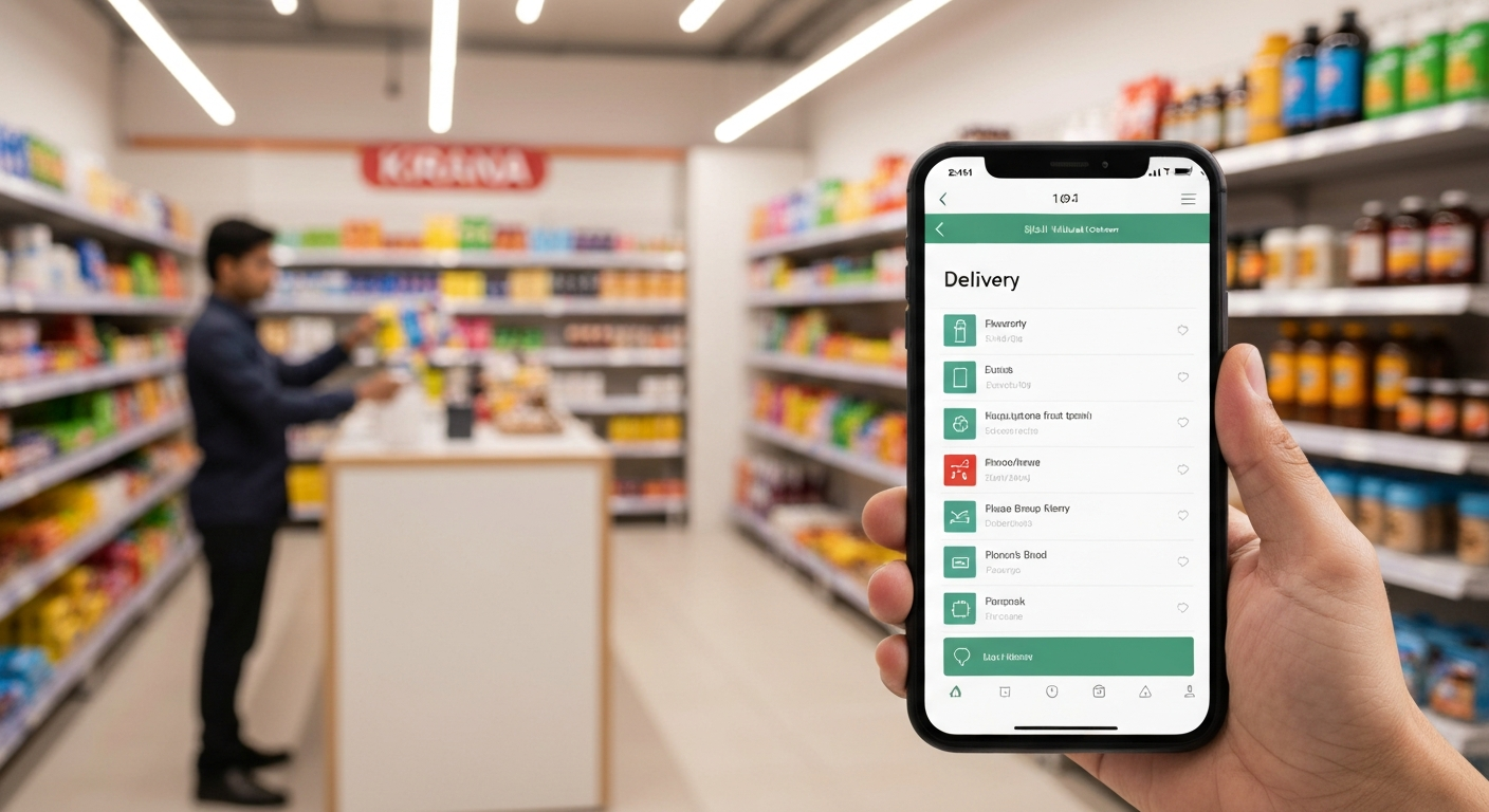 Kirana Store Delivery App: Win the 15-Minute Delivery War - Core Concept